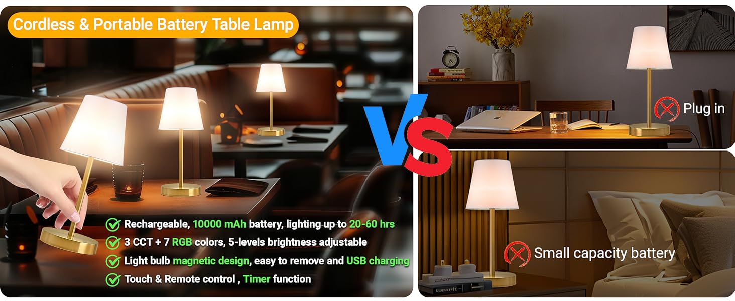 Cordless Table Lamp