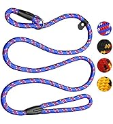 Dog Rope Leash, 5 FT Pet Slip Lead, Dog Training Leash, Standard Adjustable Pet Nylon Leash for S...