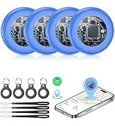 2026 New [Apple MFi Certified] (iOS Only) Tracker Tags-4 Pack, Bluetooth 5.3 GPS Tracker for Appl...