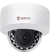 Anpviz 5MP PoE IP Dome Camera with Audio/Mic, IP Security Camera Outdoor Indoor, 98ft IR Night Vi...