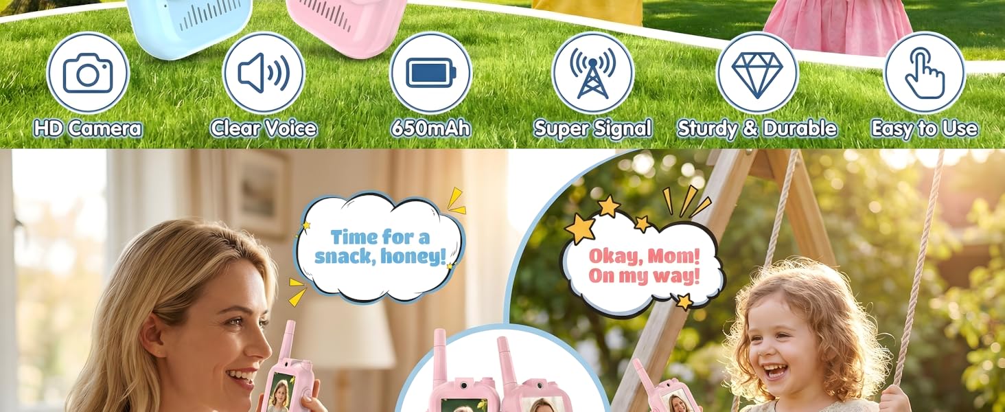kids video walkie talkies