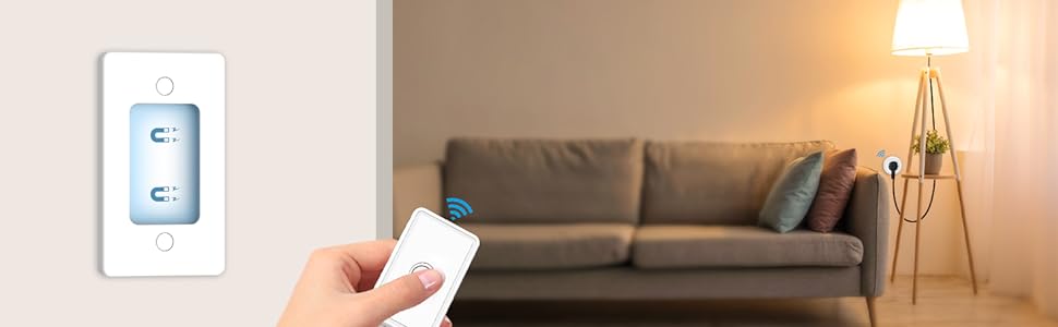 LoraTap Remote Control Outlet Plug Wireless Light Switch