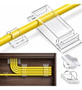 [70 Pcs] Adhesive Cable Clips, Cable Management Clips to Keep Desk Clean, Cord Clips Include 50 S...