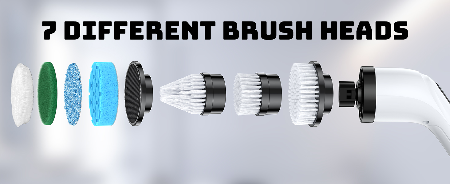 7 Different Brush Heads
