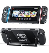 PAWDIARY Clear Switch 2 Protective Case for Nintendo Switch 2 (New 2025), Slim PC Console &amp; Contr...