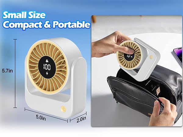 rechargeable desk fan