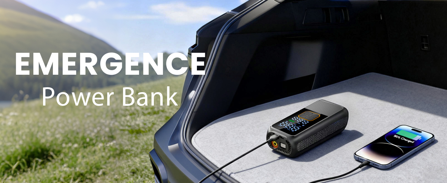 Tire Inflator with LED Light