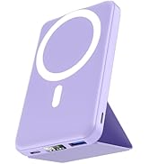 podoru for Magsafe Battery Pack, Foldable 10000mAh Magnetic Power Bank with USB-C Cable LED Displ...