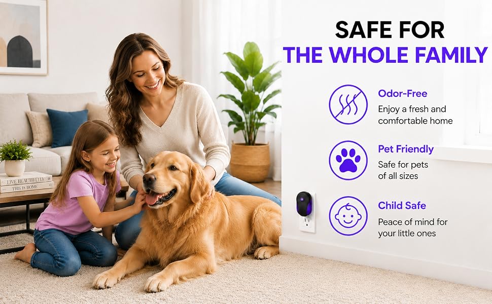 2026 Upgraded Ultrasonic Repellet 6 Packs, Indoor Ultrasonic and Repellent
