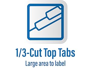 1/3 Cut Top Tabs