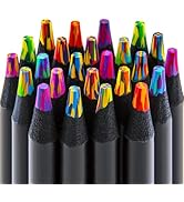 Kird Barken Easter Basket Stuffers for Teens, Art Supplies, 24 Rainbow Colored Pencils, Teen Girl...
