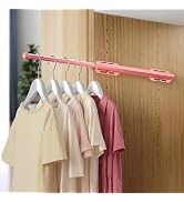 12" Valet Rod for Closet Pull Out, Adjustable extending closet rod, Standard Retractable closet r...