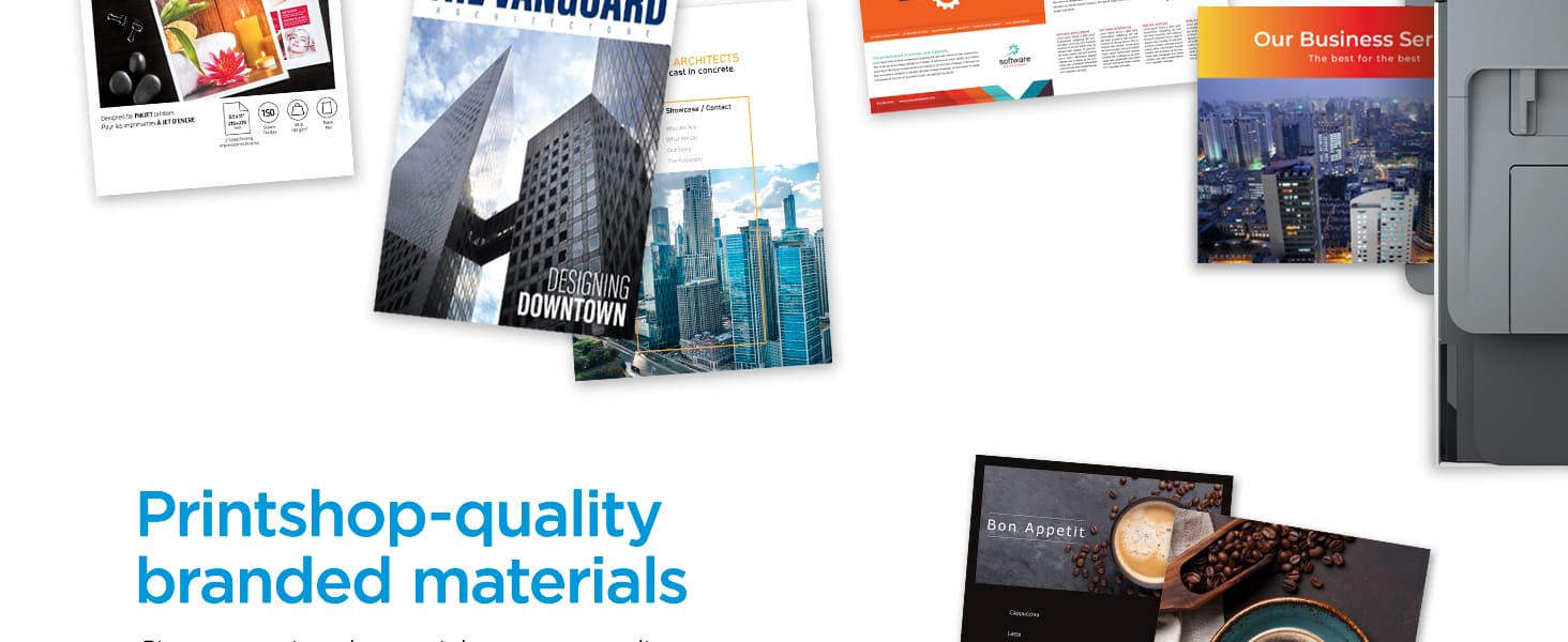 printshop quality materials professional paper for marketing business