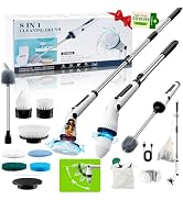 Dsenfurn New Upgrade Electric Spin Scrubber, Cordless Bathroom Tub Scrubber with Extension Long H...