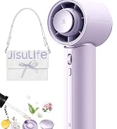 JISULIFE Handheld Fan Pro1 Mini - Refined Utility: Elite PU Leather, 30 Hour Cooling Power, Aroma...