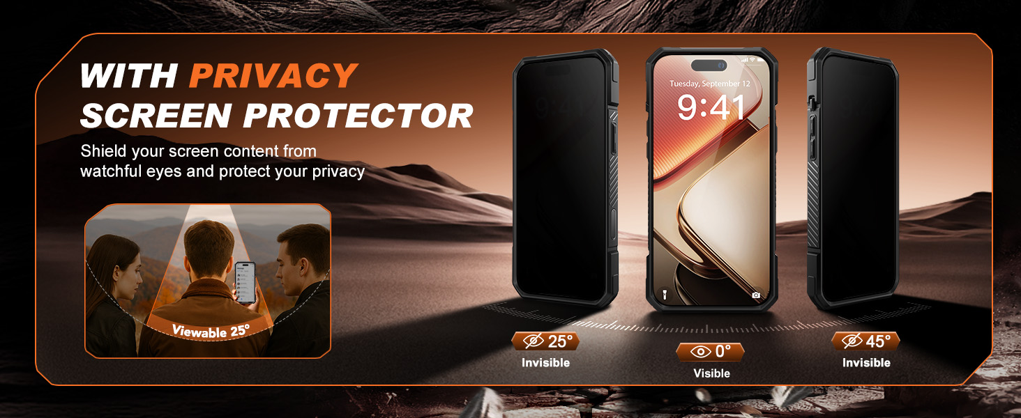 with privacy screen protector