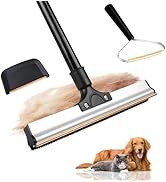2025 Pet Hair Remover for Low Pile Carpet, Rugs, Stair, Couch &amp; Furniture – 61" Adjustable Long H...