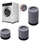 4 Pack Shock and Noise Cancelling Washing Machine Support, Anti Vibration Rubber Washing Machine ...
