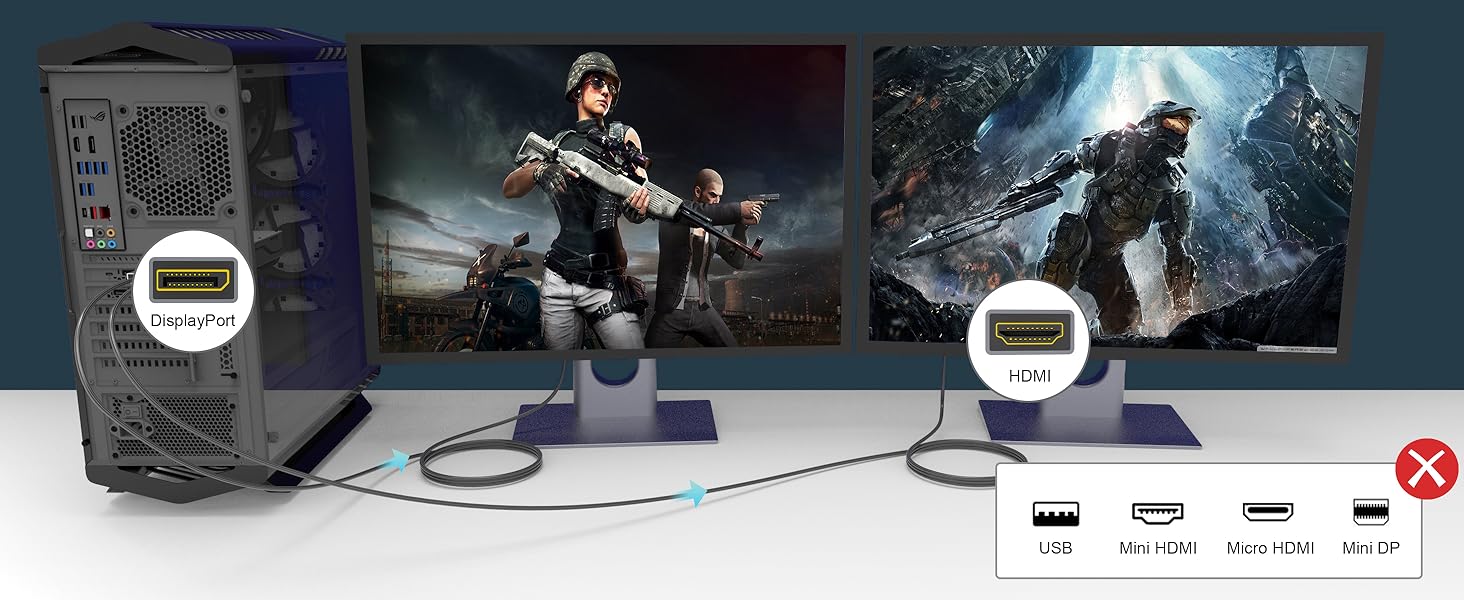 displayport to hdmi cable