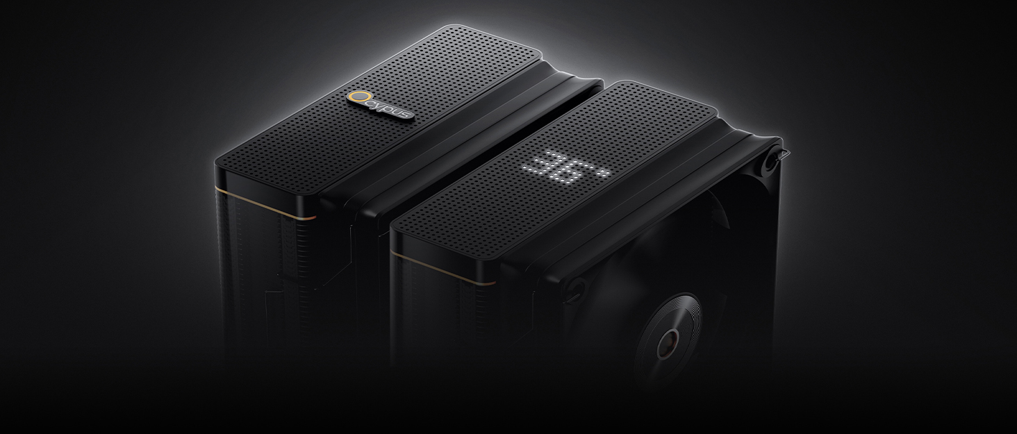Ocypus cpu air cooler with digital display