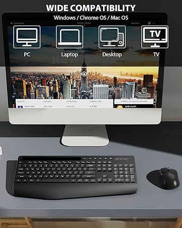 ergonomic keyboard with phone holder