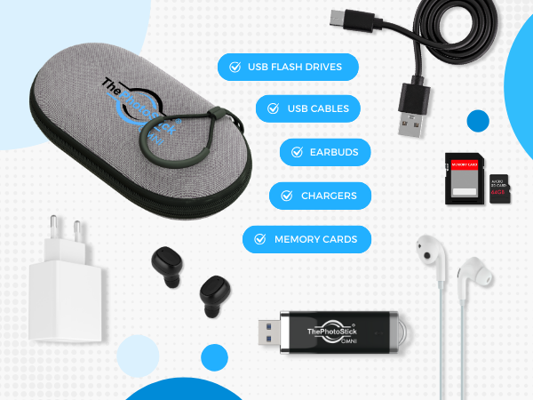 Protect your favorite tech accessories and gadgets with ThePhotoStick Omni Case