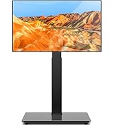 TAVR Universal Floor TV Stand Base for 32-75 Inch TVs up to 110 Lbs with Swivel Height Adjustable...