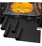 4Pack Oven Liners for Bottom of Electric Gas Oven, Thick Heavy Duty Nonstick Teflon Oven Mat, Hea...