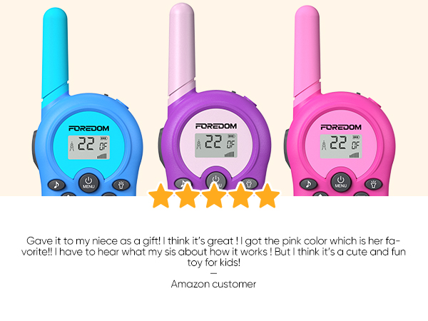 kids walkie talkie 3 pack rechargeable