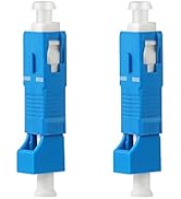 2 Pcs SC to LC Adapter-Single Mode 9/125um SC/UPC Male to LC/UPC Female Hybrid Optical Fiber Adap...