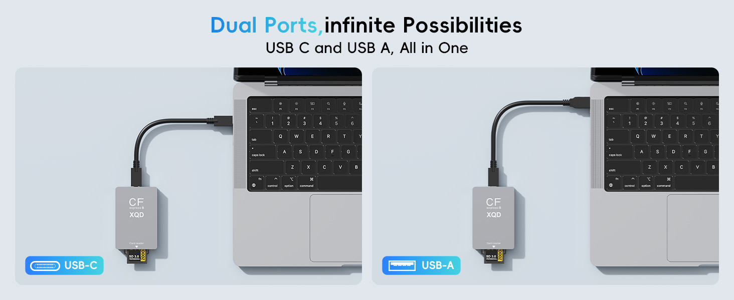 xqd card reader express reader