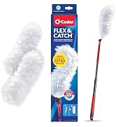 O-Cedar Flex &amp; Catch Heavy Duty Dusting Kit with 3 Disposable Duster Refills | New &amp; Improved Mod...
