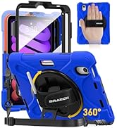 BRAECN for iPad mini 7 (A17 Pro) 2024/Mini 6 2021 Case 8.3 Inch Heavy Duty Screen Protector Full ...