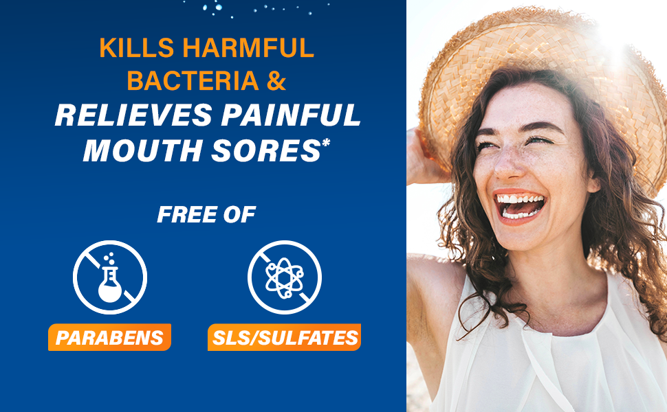 Kills Harmful Bacteria &amp; Relieves Painful Mouth Sores