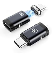 HanCenDa 140W USB C Magnetic Adapter 2Pack, 180 Degree Adapter 40Gbps Support 8K@60Hz Video Displ...