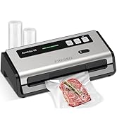 FRESKO Automatic Food Vacuum Sealer, Double Heat Seal, Auto Dry-Wet Detection | Bag Cutter | 2 Ro...