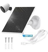 Newding Solar Panel for Simplisafe Outdoor Camera, IP65 Waterproof, 360° Adjustable Panel for Out...
