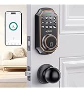 Keyless Entry Door Lock with 2 Door Knobs - App Control Electronic Keypad Deadbolt Smart Lock - 1...