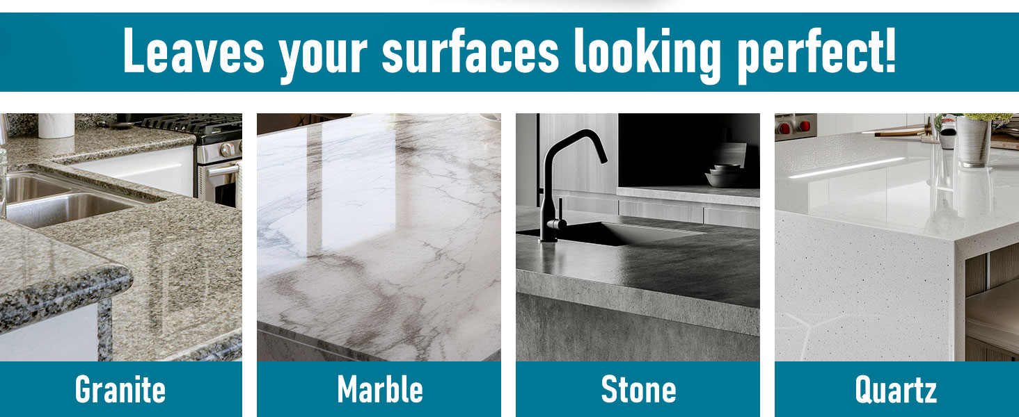 Granite cleaner countertop polish stone shine streak free surface restorer natural degreaser kitchen