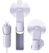 xigmer Portable Mini Handheld Fan,3 IN 1 Personal Travel Foldable Rechargeable Hand Fan,Pocket Fa...