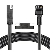 CERRXIAN Right Angle SAE Extension Cable, 0.9m 90 Degree 12AWG SAE SAE to SAE Quick Disconnect Wi...