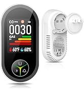 4-in-1 Carbon Monoxide Detectors &amp; Natural Gas Leak Detector Plug in, Combination CO Detector &amp; C...