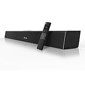 Bestisan Soundbar 28-Inch 80W with HDMI-ARC, Bluetooth 5.0, Optical Coaxial USB AUX Connection, 4...