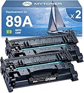 89A CF289A Black Toner Cartridges (with CHIP) Compatible Replacement for HP 89X CF289X Toner Cart...