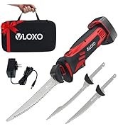 VLOXO Electric Fillet Knife for Fish-Cordless Fillet Knife with 2 Stainless Steel Blades, Safety ...