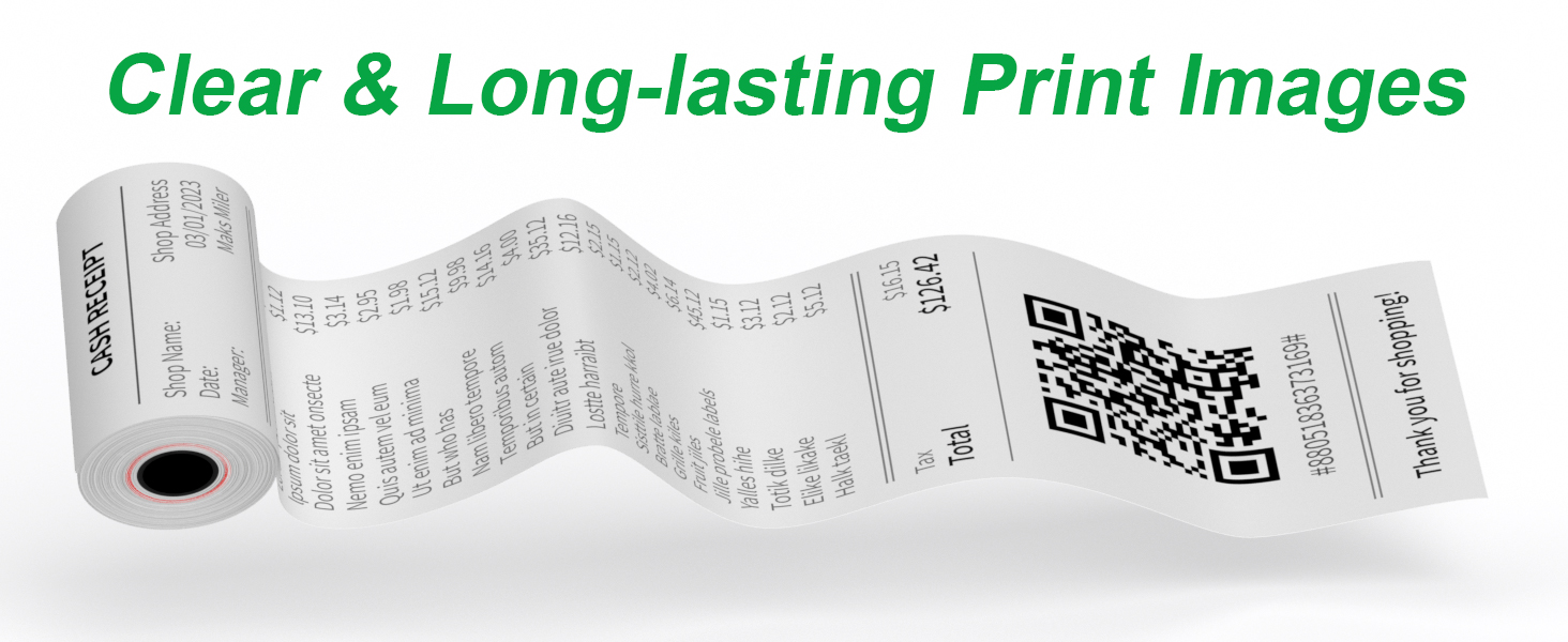 2 1/4" x 85' Thermal Paper