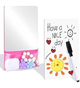 XANGNIER School Locker Accessories for Girls with Magnetic Locker Mirror,Magnetic Whiteboard and ...