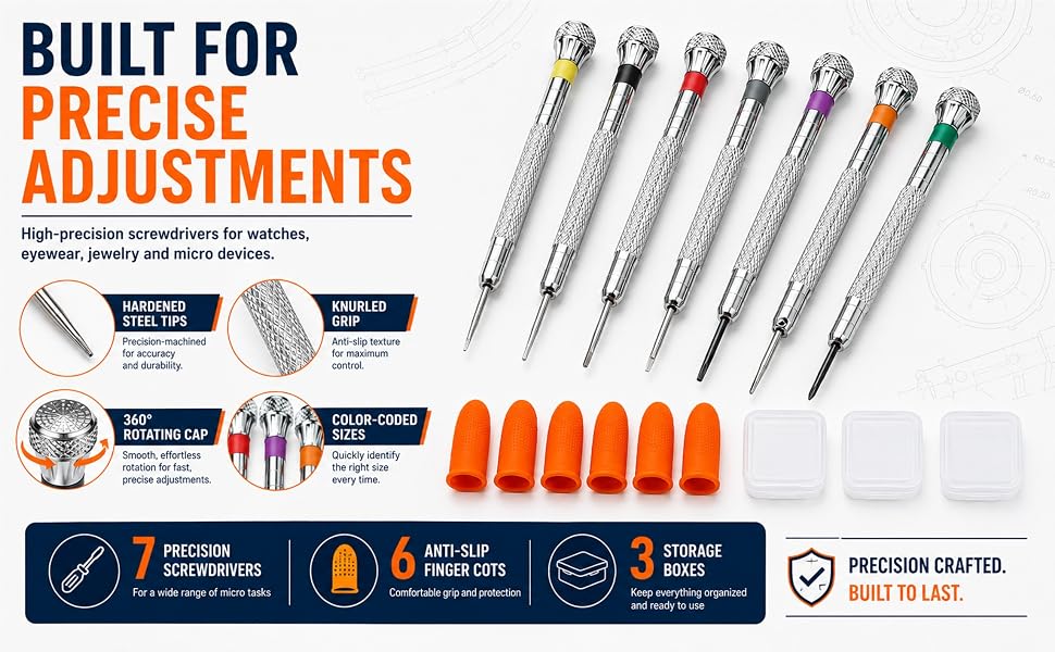 Clock screwdriver set