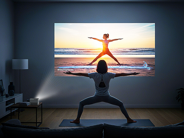 1080p 4k smart projector portable wireless indoor outdoor video projector with wifi and bluetooth