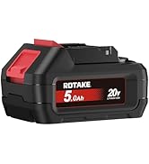 ROTAKE 20B5 20V 5.0Ah Lithium-Ion Battery, Standard Capacity Replacement Battery for TB1 TB2 TB3 ...
